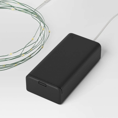 30ct LED Battery Operated Christmas Dewdrop Fairy String Lights Warm White With Green Wire - Steady/Twinkle - Wondershop™ 3 30ct LED Battery Operated Christmas Dewdrop Fairy String Lights Warm White With Green Wire - Steady/Twinkle - Wondershop™ - Image 3