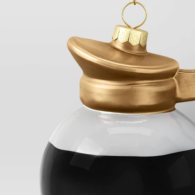 Christmas Glass Coffee Pot Ornament - Wondershop™ 2 Christmas Glass Coffee Pot Ornament - Wondershop™ - Image 2