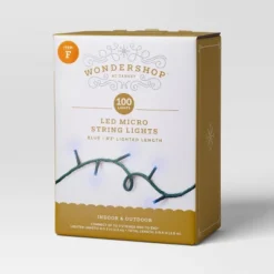 9.5' 3mm 100ct LED Micro Christmas String Lights With Green Wire - Wondershop™ -Wondershop Sales GUEST 65eb7382 a1ce 4494 a190 1be6ffcda734