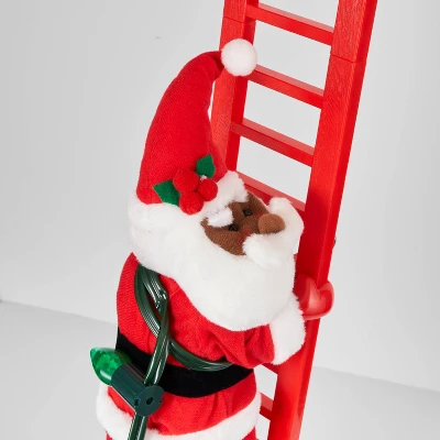 Large Climbing Santa Decorative Christmas Figurine Red - Wondershop™ 2 Large Climbing Santa Decorative Christmas Figurine Red - Wondershop™ - Image 2