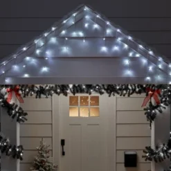 70ct LED Christmas Icicle Lights With White Wire - Wondershop™