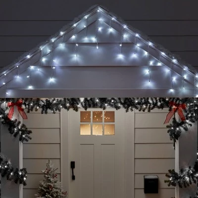 70ct LED Christmas Icicle Lights With White Wire - Wondershop™ 1 70ct LED Christmas Icicle Lights With White Wire - Wondershop™