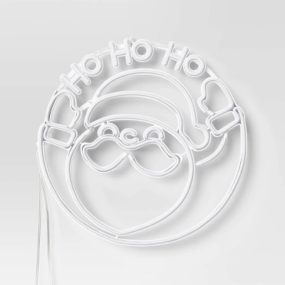 LED Animated Christmas Neon Santa Hangable Sign White/Red/Green - Wondershop™ 2 LED Animated Christmas Neon Santa Hangable Sign White/Red/Green - Wondershop™ - Image 2