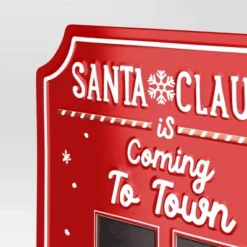 Christmas Santa Claus Is Coming To Town Countdown Sign - Wondershop™ -Wondershop Sales GUEST 6e780e3c 2f22 4bf1 8bd1 e024236b22e2
