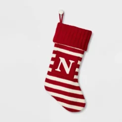 Knit Striped Monogram Christmas Stocking - Wondershop™ -Wondershop Sales GUEST 7265a3e3 b157 4905 bd94 76dadbd272fd
