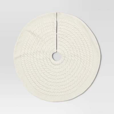 48" Centric Cable Knit Tree Skirt - Wondershop™ 2 48" Centric Cable Knit Tree Skirt - Wondershop™ - Image 2