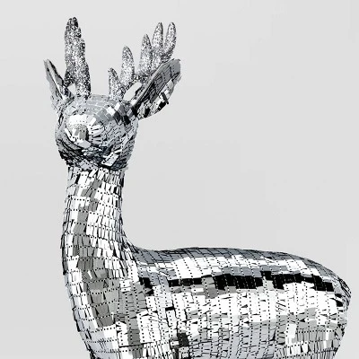 Christmas Silver Standing Deer Decor - Wondershop™ 2 Christmas Silver Standing Deer Decor - Wondershop™ - Image 2