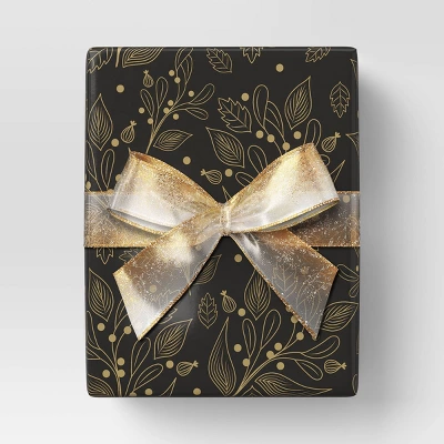 18' Christmas Modern Warmth Premium Ribbon Gold Glitter On Sheer - Wondershop™ -Wondershop Sales GUEST 84fe49f1 0767 4c43 94ea de0a3338c4a1