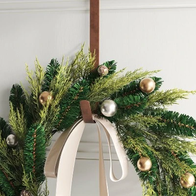 13.5" Metal Christmas Wreath Hanger Oil Rubbed Bronze - Wondershop™ 2 13.5" Metal Christmas Wreath Hanger Oil Rubbed Bronze - Wondershop™ - Image 2