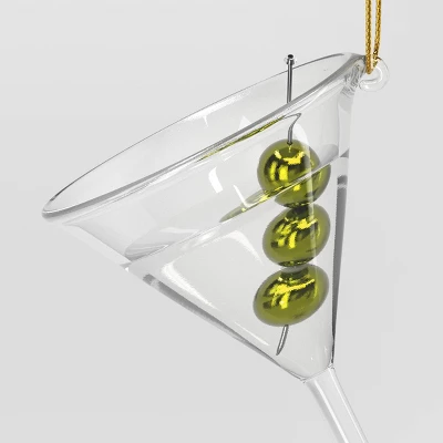 4" Christmas Glass Cocktail Ornament - Wondershop™ 2 4" Christmas Glass Cocktail Ornament - Wondershop™ - Image 2