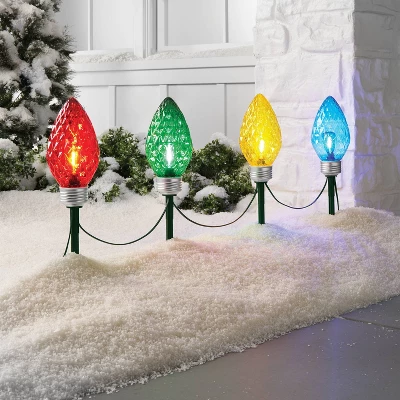 4pc LED Big Bulb Christmas Novelty Pathway - Wondershop™ 1 4pc LED Big Bulb Christmas Novelty Pathway - Wondershop™
