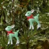 2ct Retro Small Deer Christmas Tree Ornament Set - Wondershop™