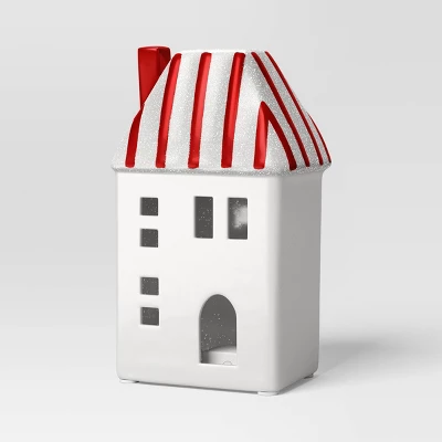 6.25" Christmas Lit Ceramic House - Wondershop™ 2 6.25" Christmas Lit Ceramic House - Wondershop™ - Image 2