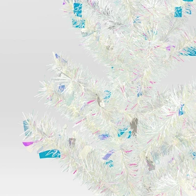 24" Christmas Unlit Tree Iridescent Tinsel - Wondershop™ 2 24" Christmas Unlit Tree Iridescent Tinsel - Wondershop™ - Image 2