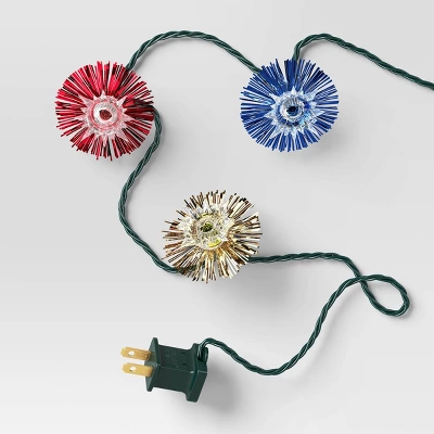 20ct Christmas Tinsel Lights Multi-Colored With Green Wire - Wondershop™ 3 20ct Christmas Tinsel Lights Multi-Colored With Green Wire - Wondershop™ - Image 3