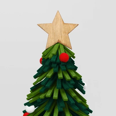 14.75" Christmas Fabric Tree Decor Green - Wondershop™ 2 14.75" Christmas Fabric Tree Decor Green - Wondershop™ - Image 2