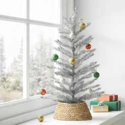 24" Unlit Tinsel Mini Artificial Christmas Tree - Wondershop™