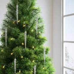 Christmas Ornament Set 10ct Acrylic Clear Icicles - Wondershop™