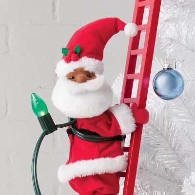 Large Climbing Santa Decorative Christmas Figurine Red - Wondershop™ 3 Large Climbing Santa Decorative Christmas Figurine Red - Wondershop™ - Image 3
