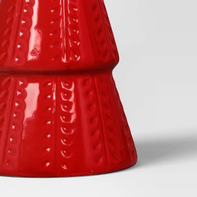 8" Christmas Ceramic Tree Shaped Decor - Wondershop™ 2 8" Christmas Ceramic Tree Shaped Decor - Wondershop™ - Image 2