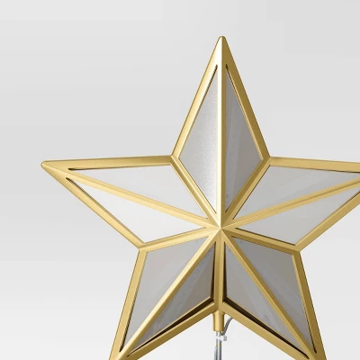 12.25" Warm White Lights Faceted Star Christmas Tree Topper Gold - Wondershop™: Indoor Decor: Indoor Decor: Indoor Decor 3 12.25" Warm White Lights Faceted Star Christmas Tree Topper Gold - Wondershop™: Indoor Decor: Indoor Decor: Indoor Decor - Image 3