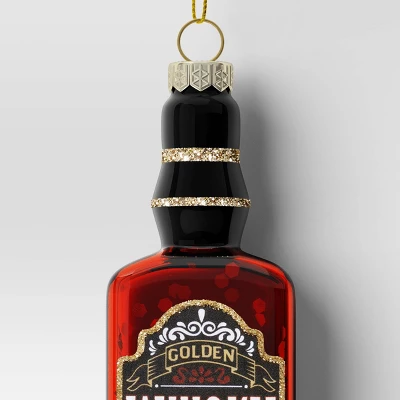 4.92" Christmas Glass Whisky Ornament - Wondershop™ 2 4.92" Christmas Glass Whisky Ornament - Wondershop™ - Image 2