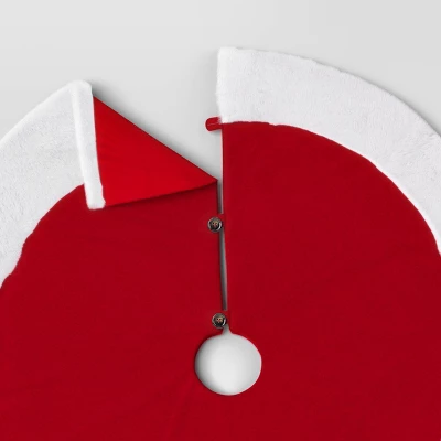 Christmas Plush With Fur Trim Tree Skirt Red And White - Wondershop™ 4 Christmas Plush With Fur Trim Tree Skirt Red And White - Wondershop™ - Image 4
