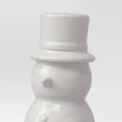 7" Christmas Ceramic Iridescent Snowman Figurine - Wondershop™ -Wondershop Sales GUEST 9aa77c66 04cb 408d 86ac 4ab71802d7a7