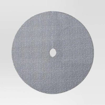 48" Sequined Fabric Christmas Tree Skirt Silver - Wondershop™ 2 48" Sequined Fabric Christmas Tree Skirt Silver - Wondershop™ - Image 2