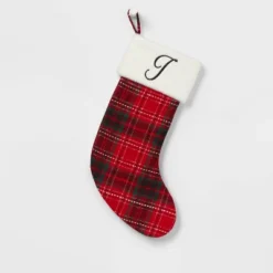 20" Plaid Monogram Christmas Holiday Stocking With Faux Fur Cuff Red/Green/White - Wondershop™ 31 20" Plaid Monogram Christmas Holiday Stocking With Faux Fur Cuff Red/Green/White - Wondershop™ -Wondershop Sales GUEST a05adb30 d94d 4b1a b429 d3998a98ca8f