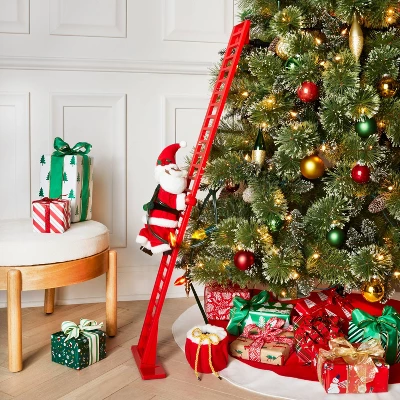 Large Climbing Santa Decorative Christmas Figurine Red - Wondershop™ 1 Large Climbing Santa Decorative Christmas Figurine Red - Wondershop™