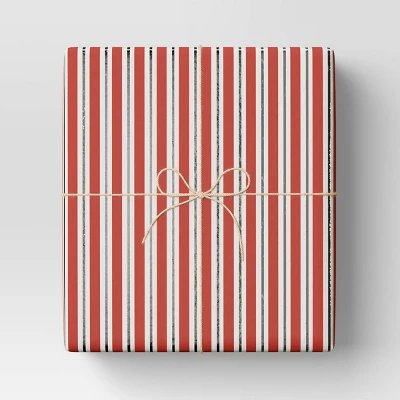 30” 20 Sq Ft Christmas Roll Wrap Red/White/Silver Stripes - Wondershop™ 1 30” 20 Sq Ft Christmas Roll Wrap Red/White/Silver Stripes - Wondershop™