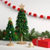 14.75" Christmas Fabric Tree Decor Green - Wondershop™