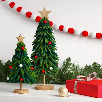 14.75" Christmas Fabric Tree Decor Green - Wondershop™ 1 14.75" Christmas Fabric Tree Decor Green - Wondershop™