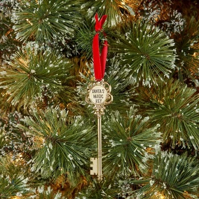 4" 'Santa's Magic Key' Christmas Tree Ornament Gold - Wondershop™ 1 4" 'Santa's Magic Key' Christmas Tree Ornament Gold - Wondershop™
