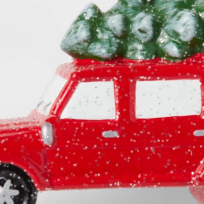 SUV With Tree Christmas Tree Ornament Red - Wondershop™ 2 SUV With Tree Christmas Tree Ornament Red - Wondershop™ - Image 2