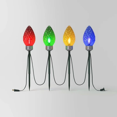 4pc LED Big Bulb Christmas Novelty Pathway - Wondershop™ 7 4pc LED Big Bulb Christmas Novelty Pathway - Wondershop™ - Image 7