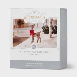 LED Faux Rattan Fawn With Red Bow Christmas Novelty Sculpture Light - Wondershop™ 8 LED Faux Rattan Fawn With Red Bow Christmas Novelty Sculpture Light - Wondershop™ -Wondershop Sales GUEST ae7820a2 8302 4c3e a000 dc9754568385