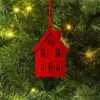 Christmas Metal Red House Ornament - Wondershop™
