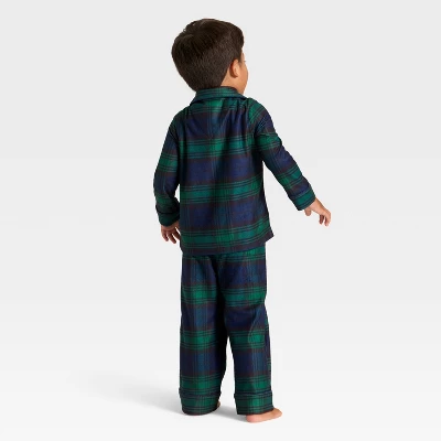 Toddler Plaid Long Sleeve Shirt And Pants Holiday Matching Family Pajama Set - Wondershop™ 1 Toddler Plaid Long Sleeve Shirt And Pants Holiday Matching Family Pajama Set - Wondershop™
