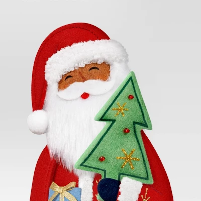 Christmas Fabric Santa Figural Decor Deep - Wondershop™ 2 Christmas Fabric Santa Figural Decor Deep - Wondershop™ - Image 2