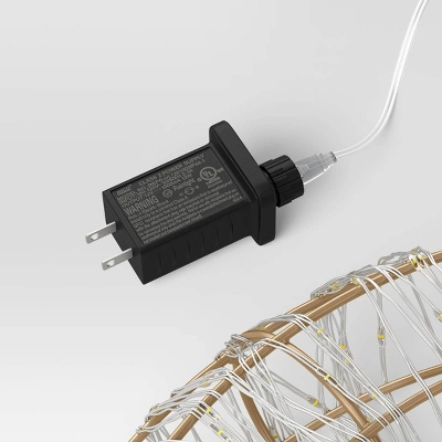 LED High Density Champagne Metal Wreath Christmas Novelty Silhouette Lights With White Color Light Bulb - Wondershop™ 3 LED High Density Champagne Metal Wreath Christmas Novelty Silhouette Lights With White Color Light Bulb - Wondershop™ - Image 3