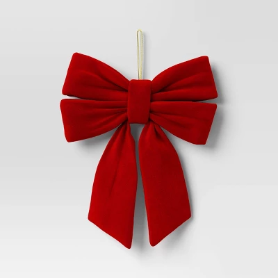 12" Christmas Velvet Bow - Wondershop™ 5 12" Christmas Velvet Bow - Wondershop™ - Image 5