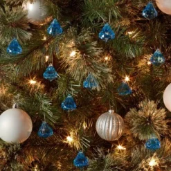 12pc Acrylic Diamond Christmas Tree Ornament Set - Wondershop™