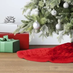 48" Centric Cable Knit Tree Skirt - Wondershop™