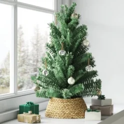 4ct Christmas Jingle Bell Christmas Ornament Set Shinny Silver - Wondershop™