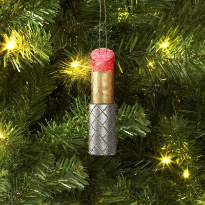 Christmas Fabric Lipstick Ornament - Wondershop™ 1 Christmas Fabric Lipstick Ornament - Wondershop™