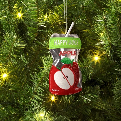 Christmas Fabric Juice Ornament Apple - Wondershop™ 1 Christmas Fabric Juice Ornament Apple - Wondershop™