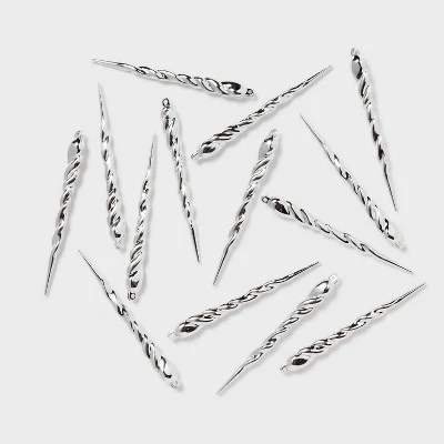 14ct Glitter Icicle Christmas Ornament Set - Wondershop™ 4 14ct Glitter Icicle Christmas Ornament Set - Wondershop™ - Image 4