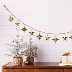 72" Christmas Gold Star Garland - Wondershop™